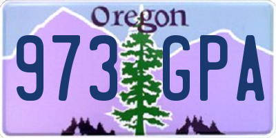 OR license plate 973GPA