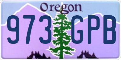 OR license plate 973GPB