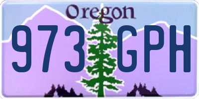 OR license plate 973GPH