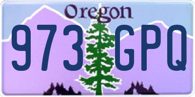 OR license plate 973GPQ