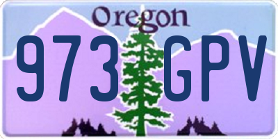 OR license plate 973GPV