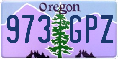 OR license plate 973GPZ