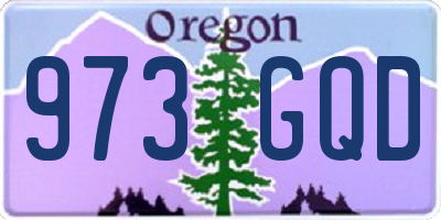 OR license plate 973GQD
