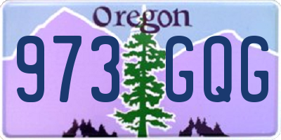 OR license plate 973GQG