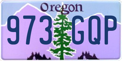 OR license plate 973GQP