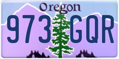 OR license plate 973GQR