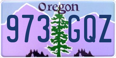 OR license plate 973GQZ