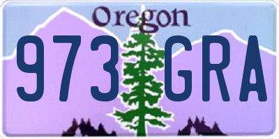 OR license plate 973GRA
