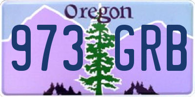 OR license plate 973GRB
