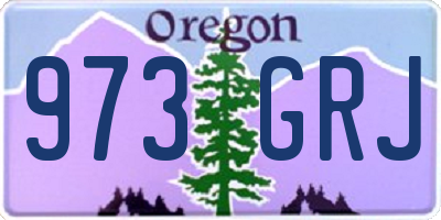 OR license plate 973GRJ