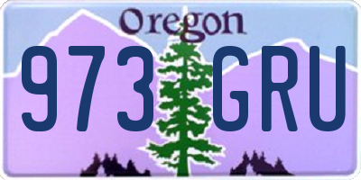 OR license plate 973GRU
