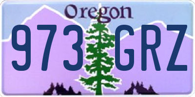 OR license plate 973GRZ