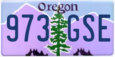 OR license plate 973GSE