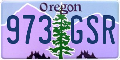 OR license plate 973GSR