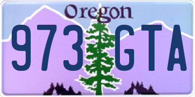 OR license plate 973GTA