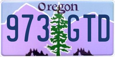OR license plate 973GTD