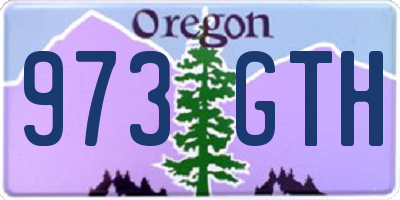 OR license plate 973GTH
