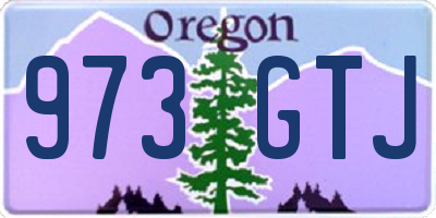 OR license plate 973GTJ