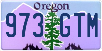 OR license plate 973GTM