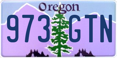 OR license plate 973GTN