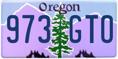 OR license plate 973GTO