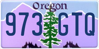 OR license plate 973GTQ