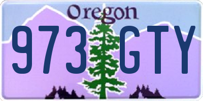 OR license plate 973GTY