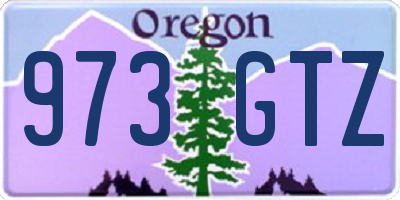 OR license plate 973GTZ