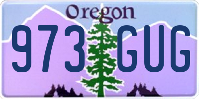 OR license plate 973GUG