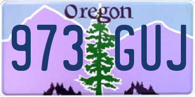 OR license plate 973GUJ