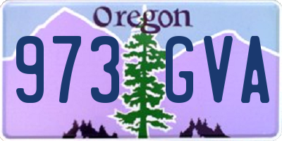 OR license plate 973GVA
