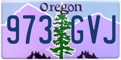 OR license plate 973GVJ