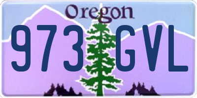 OR license plate 973GVL