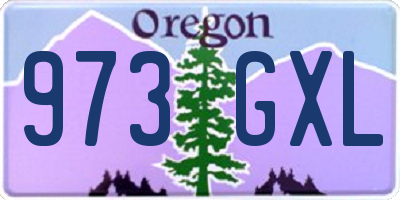 OR license plate 973GXL