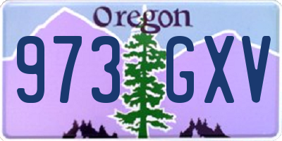 OR license plate 973GXV