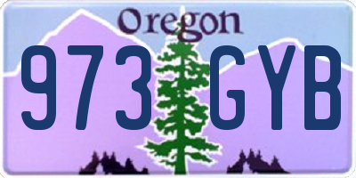 OR license plate 973GYB