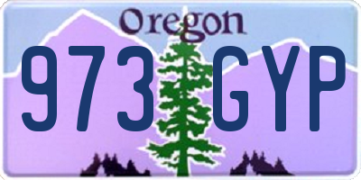 OR license plate 973GYP
