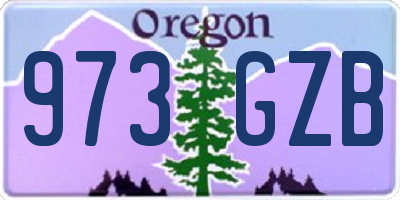 OR license plate 973GZB