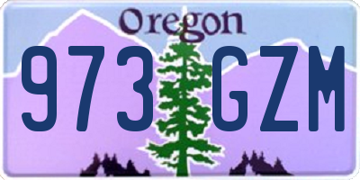 OR license plate 973GZM