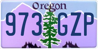 OR license plate 973GZP