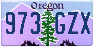 OR license plate 973GZX