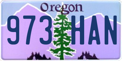 OR license plate 973HAN