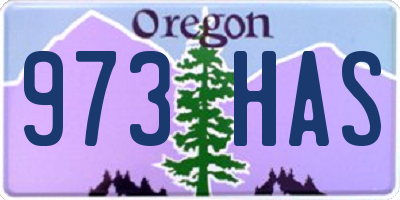 OR license plate 973HAS