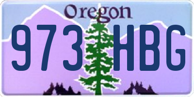 OR license plate 973HBG