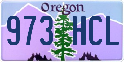 OR license plate 973HCL