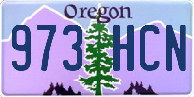 OR license plate 973HCN