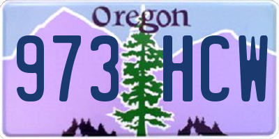 OR license plate 973HCW