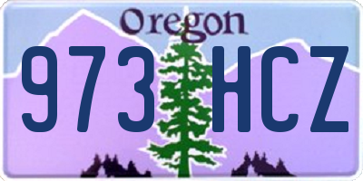 OR license plate 973HCZ