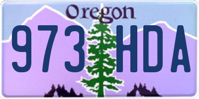 OR license plate 973HDA