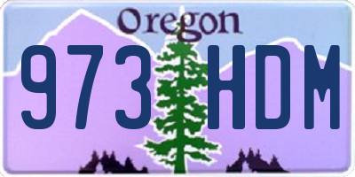 OR license plate 973HDM